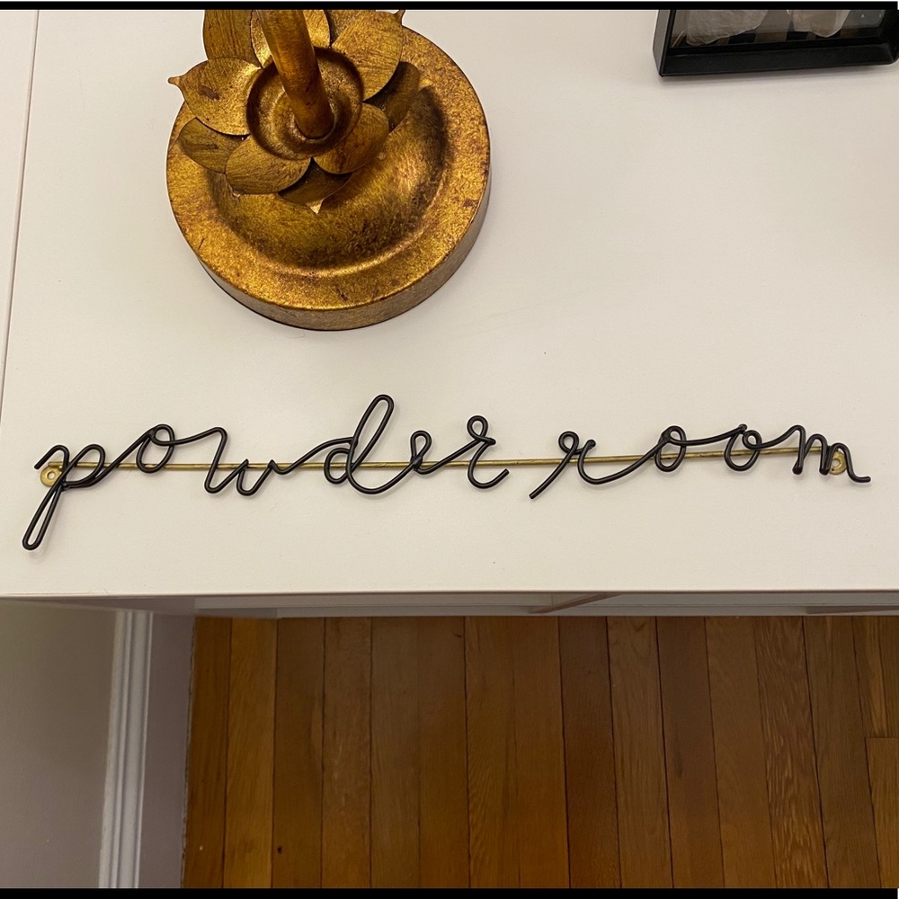 Hearth and Hand Magnolia Powder Room Sign